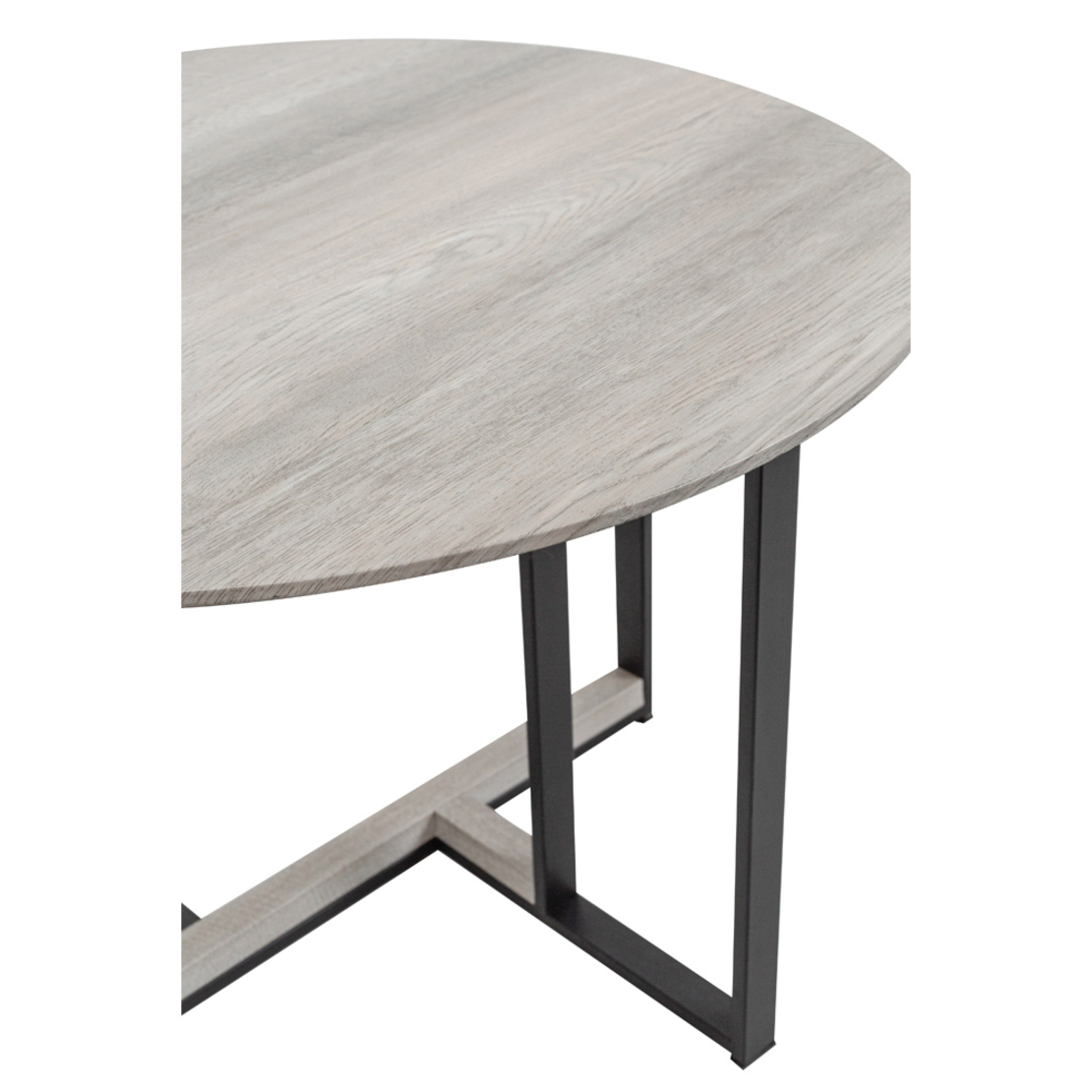COMBO COFFEE TABLE VENEER SONOMA DECAPE BLACK MDF 60x60xH40cm E1 PRC