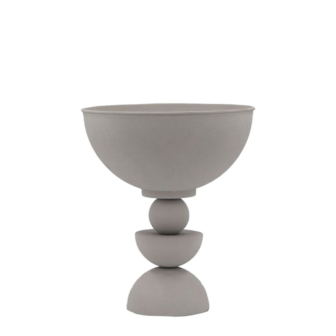 UP : DOWN BOWL ON FOOT 26x26x30 METAL WHITE