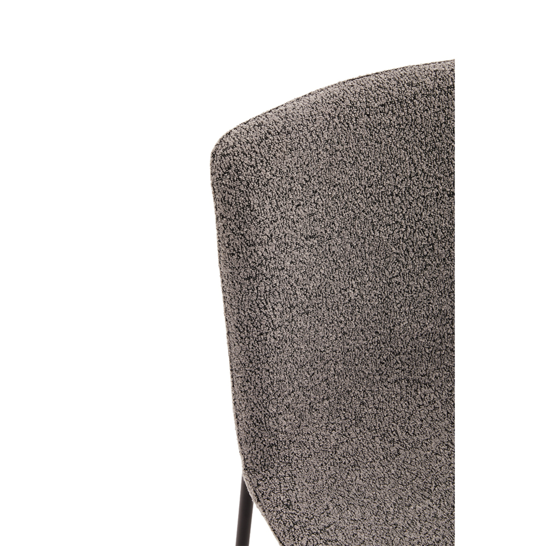 BRICK CHAIR FABRIC GREY METAL BLACK E1 PRC