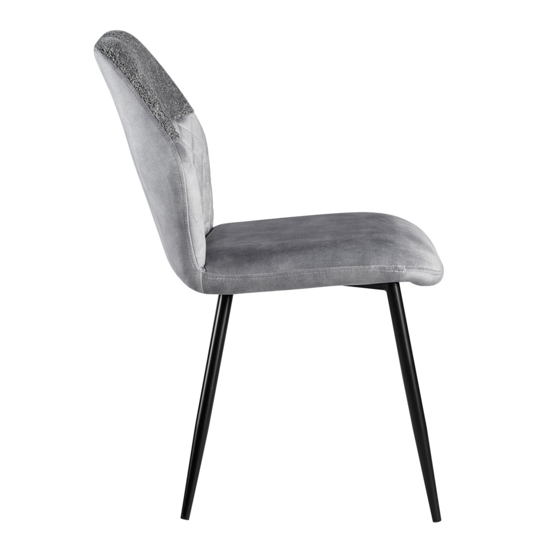 KITE CHAIR FABRIC GREY METAL BLACK E1 PRC