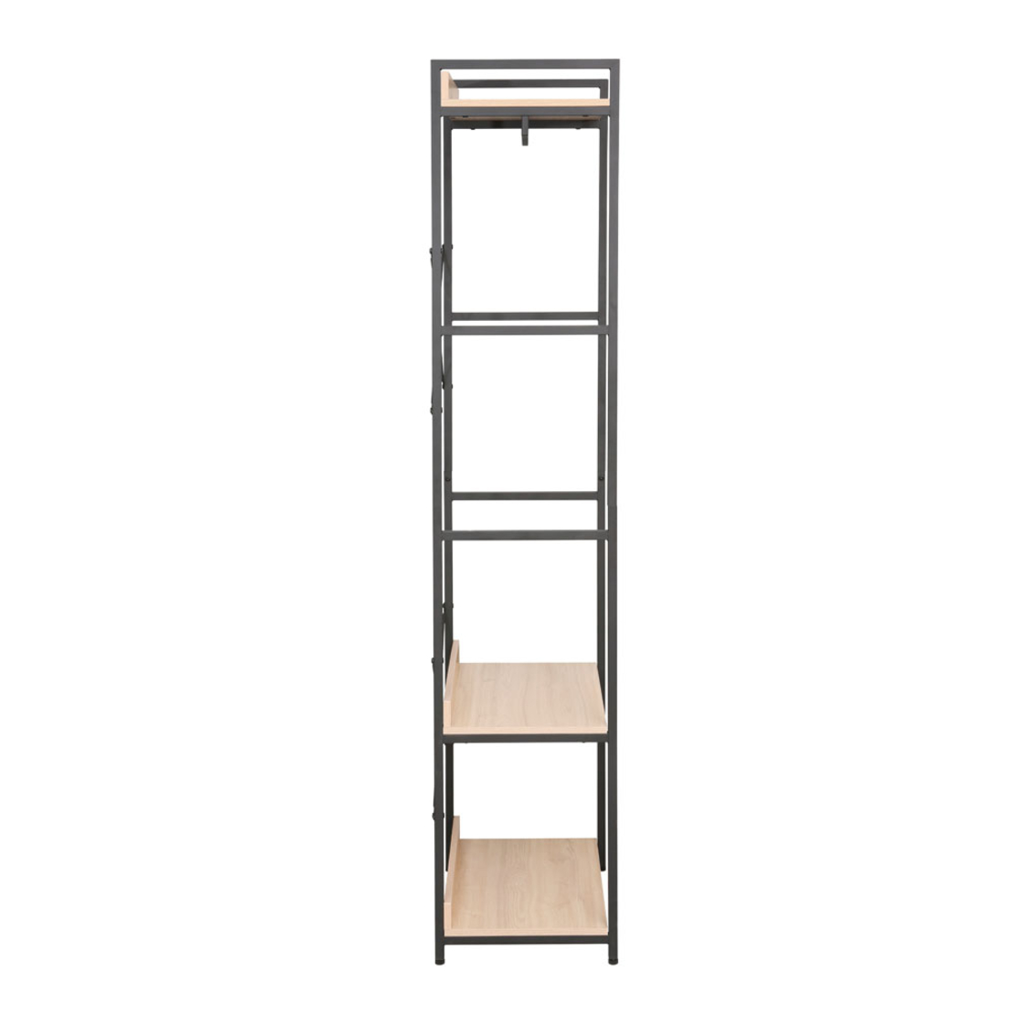 XENIA WARDROBE MELAMINE NATURAL METAL BLA 60x40x