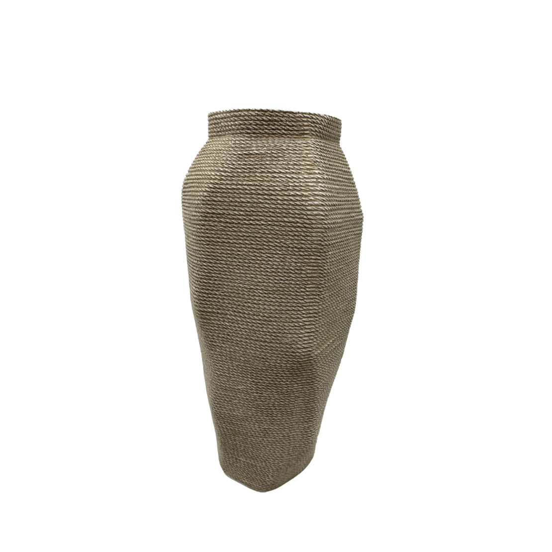 KIMOLOS VASE POLYRESIN BEIGE 19x17,5xH38,5cm PRC