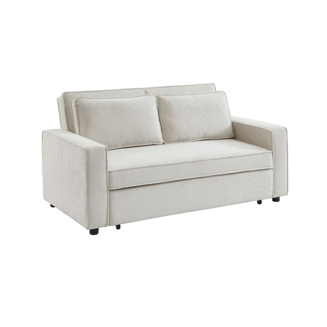 CUBO SOFA BED 3SEAT FABRIC OFF WHITE FABRIC E1