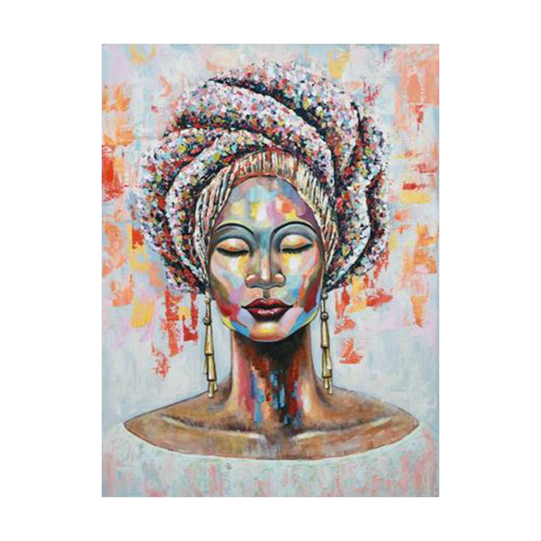 BAHIYA PAINTING CANVAS MULTICOLOR 90x120xH3,5cm PR