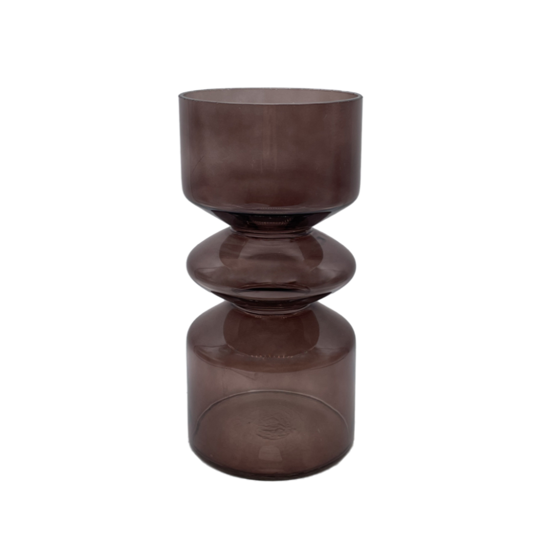 CULTURE VASE GLASS BROWN D14xH26cm PRC