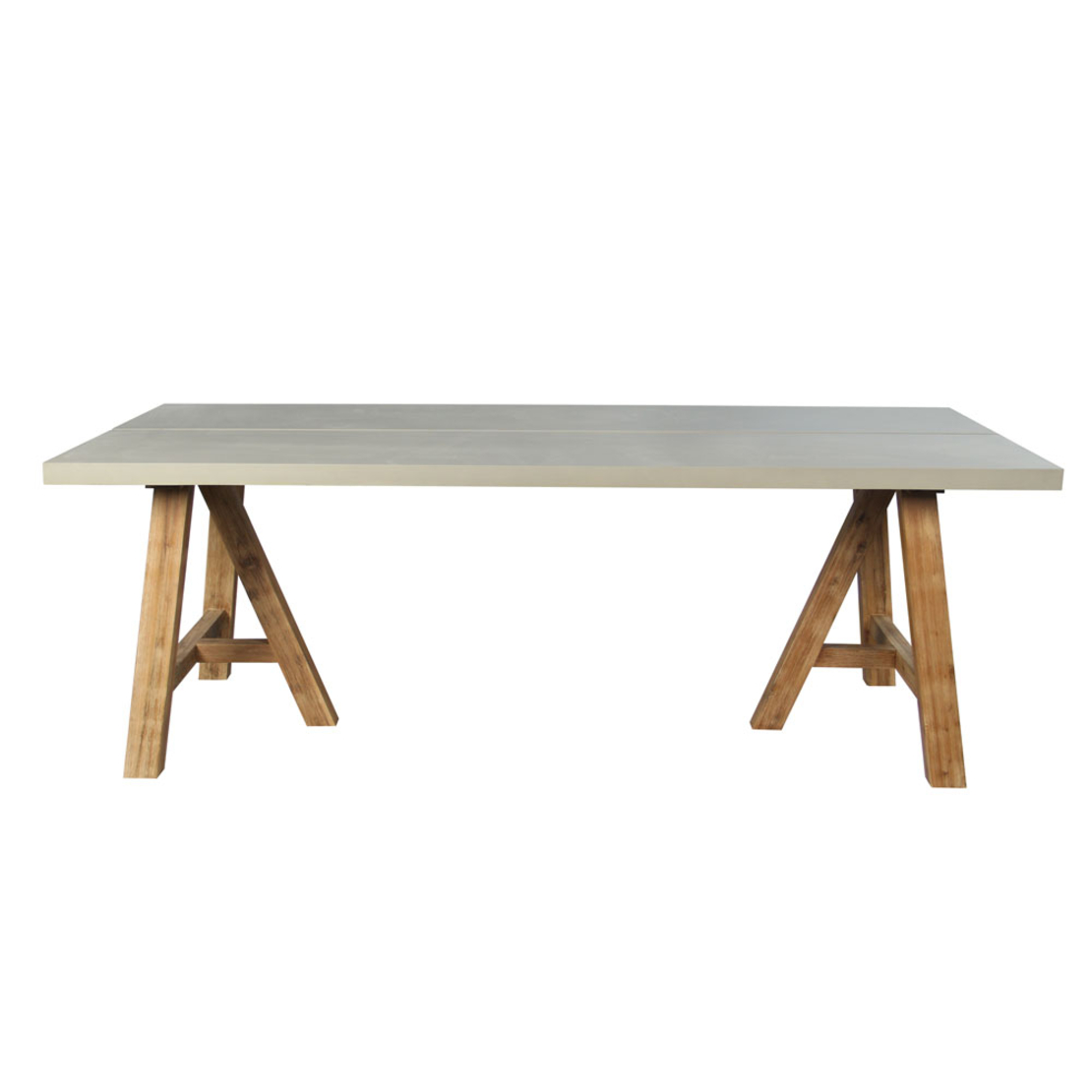 ERESOS TABLE LIMESTONE CEMENT LIGHT NATURAL 200x10