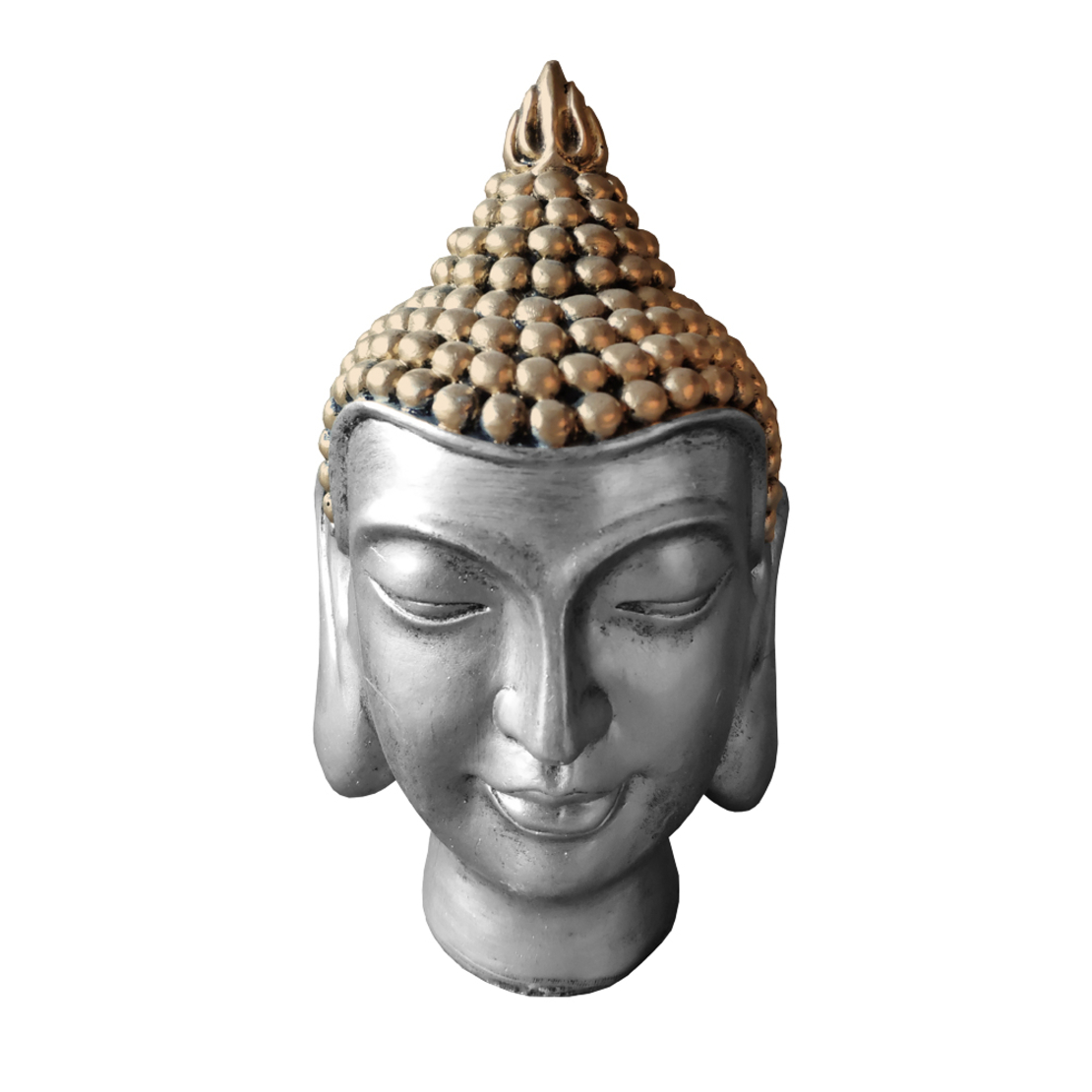 GODAMA DECO BUDDHA POLYRESIN GOLD SILVER 15x13,5xH
