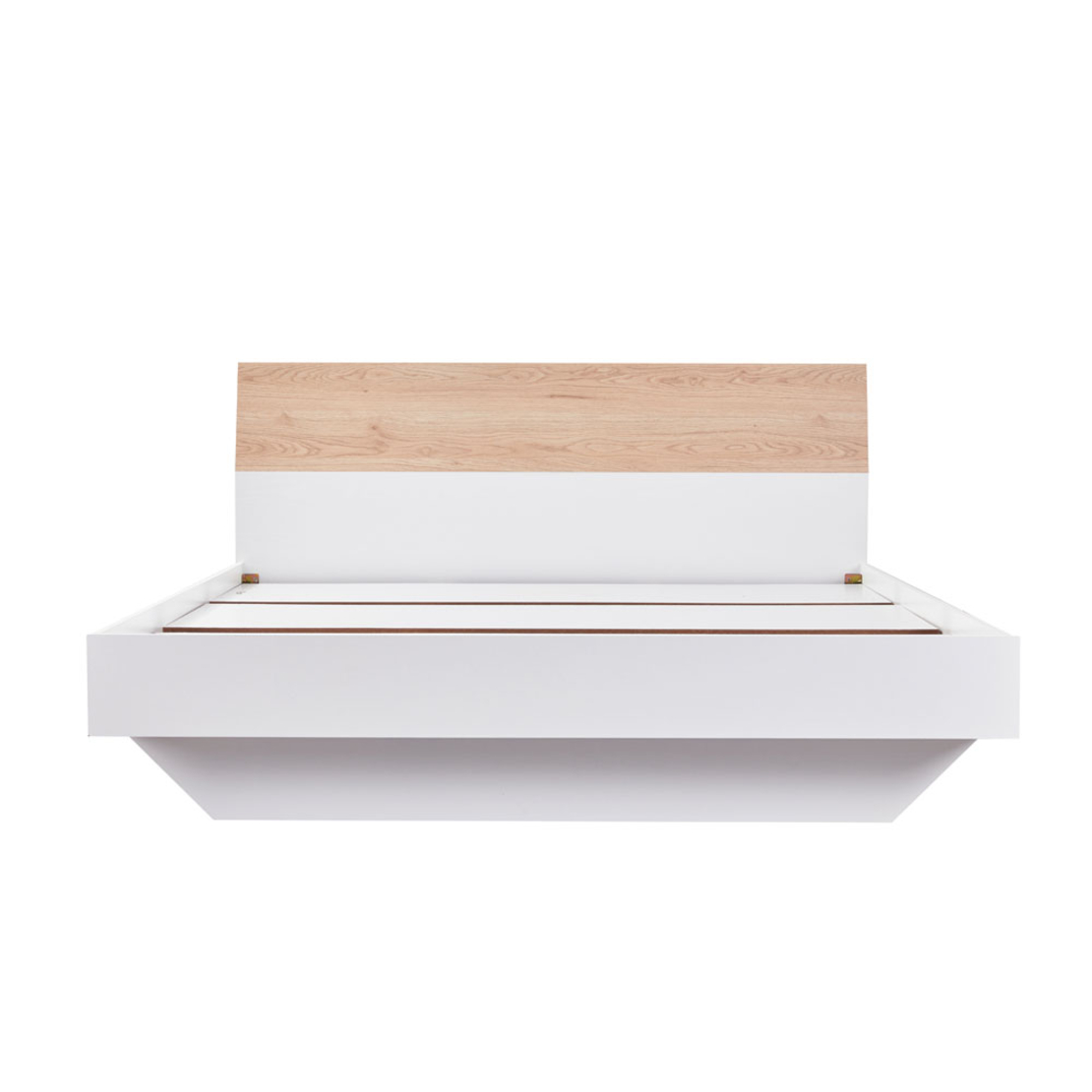 LUCIDO BED MELAMINE WHITE OAK NATURAL E1 PRC