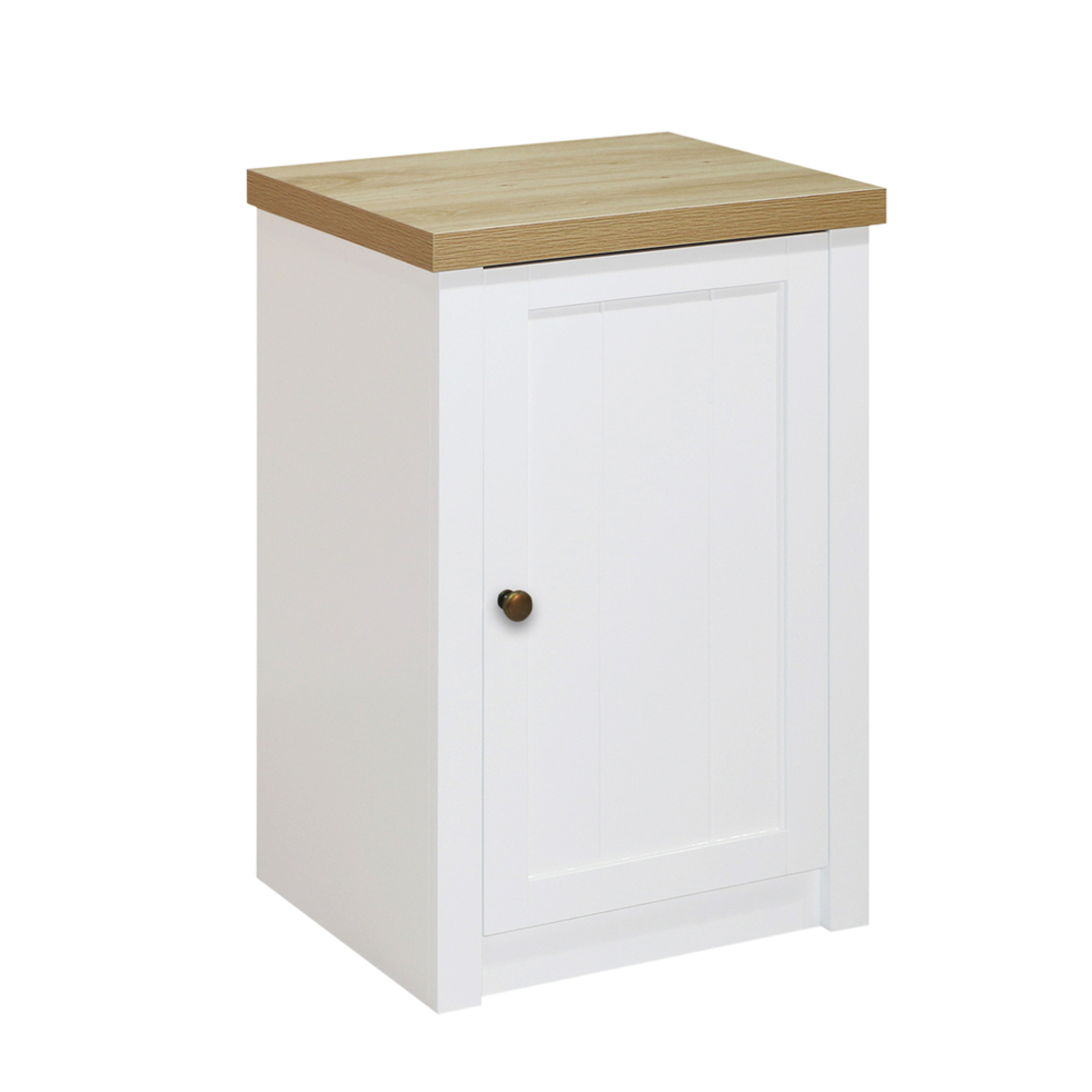 VILLAGE NIGHTSTAND MELAMINE WHITE NATURAL E1 PRC