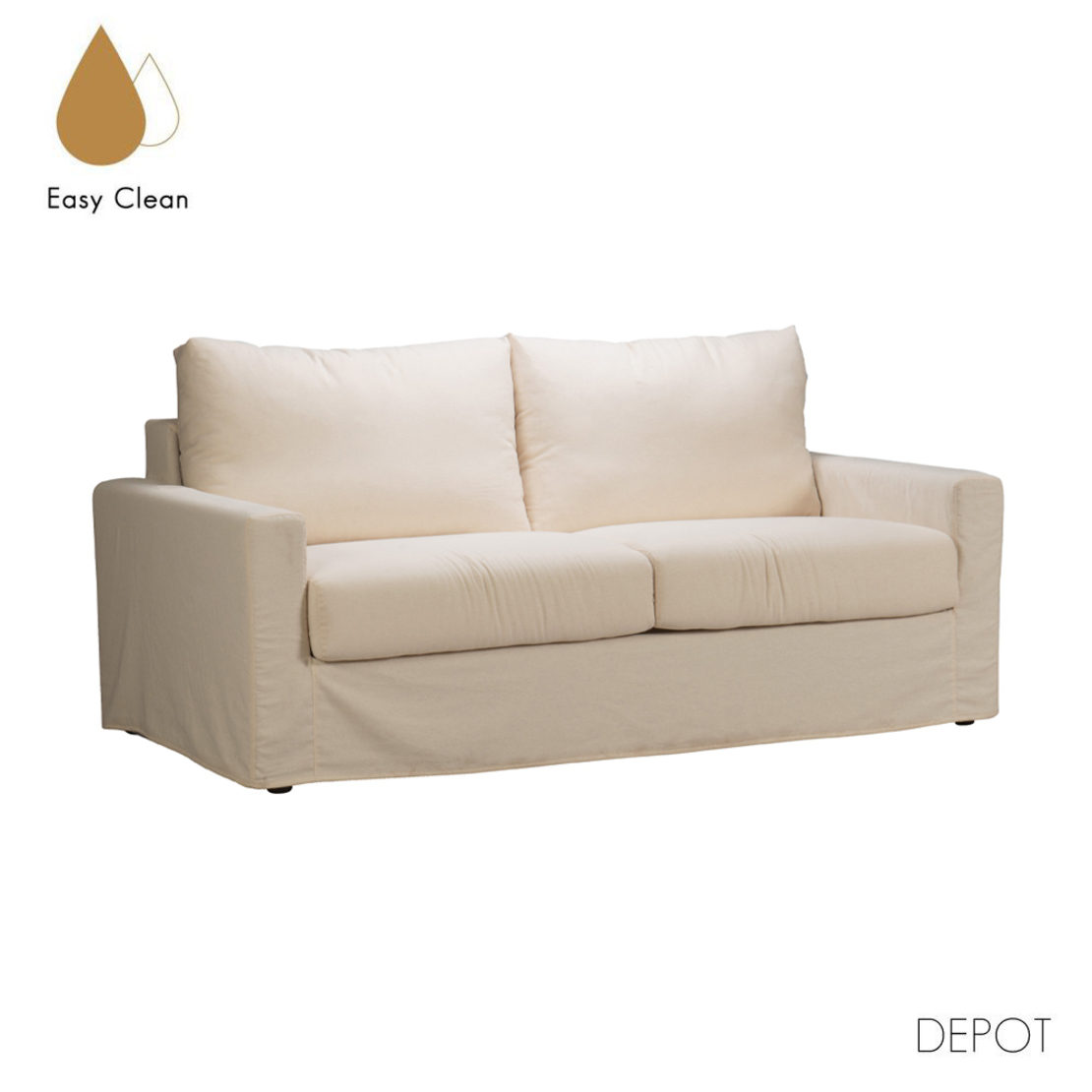ITHAKI SOFA BED 3SEAT EASY CLEAN FABRIC BEIGE E1 EU