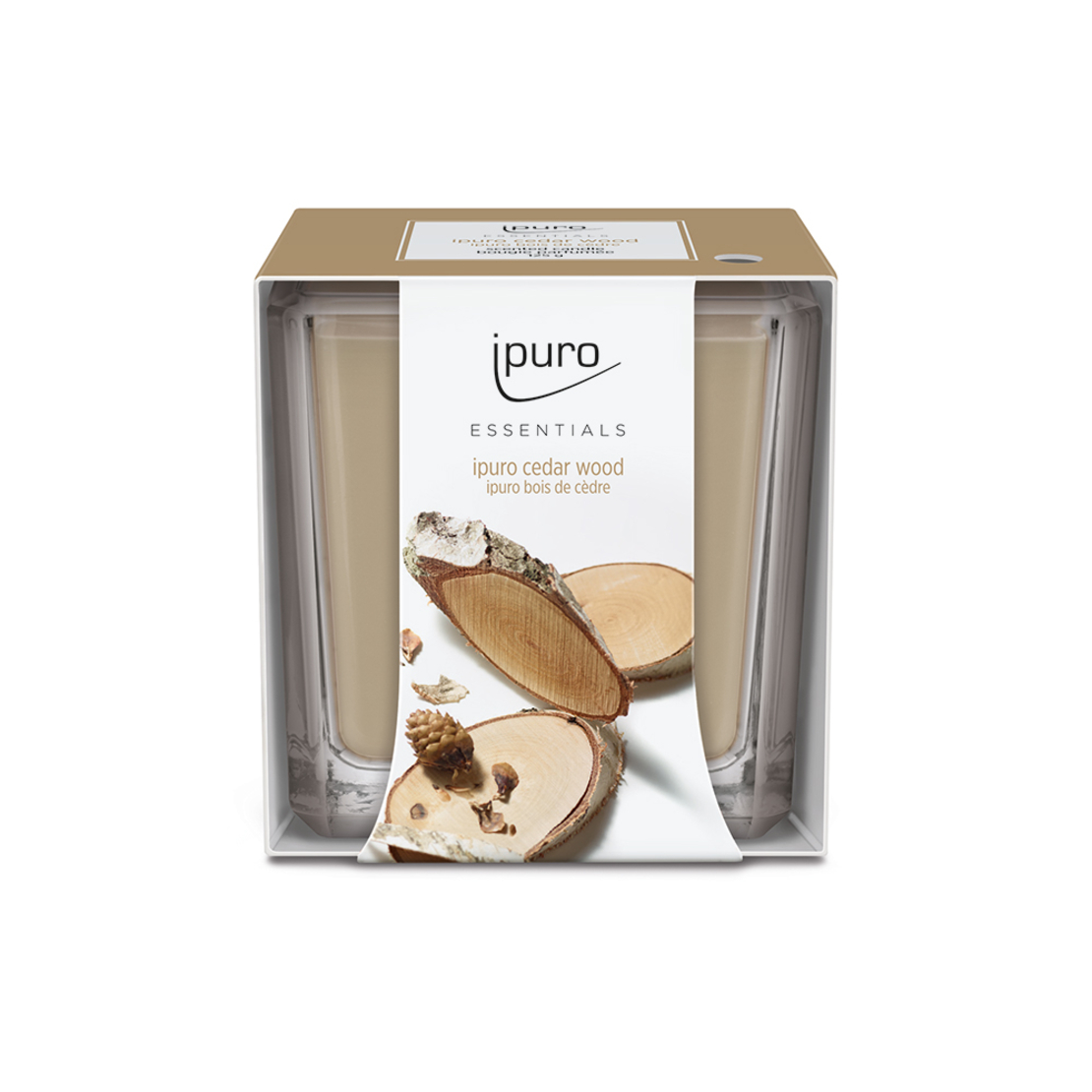 IPURO ESSENTIALS CEDAR WOOD CANDLE 125gr