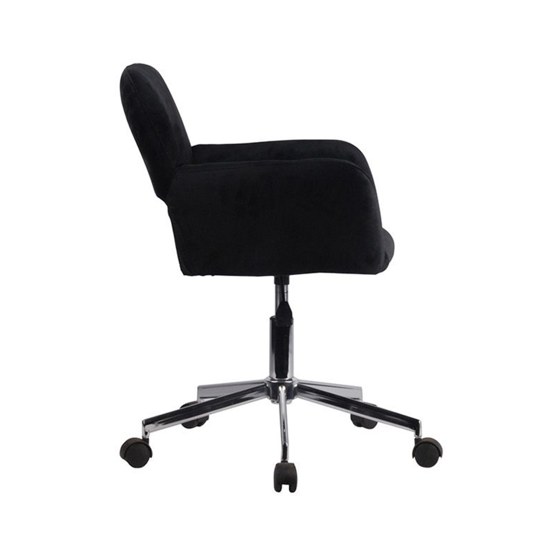 IDOLS CHAIR DESK FABRIC BLACK METAL 56,5x54,5xH88cm E1 PRC