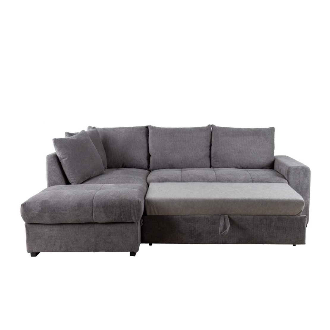 BILL SOFA BED CORNER LEFT EASY CLEAN FABRIC STONE E1 EU