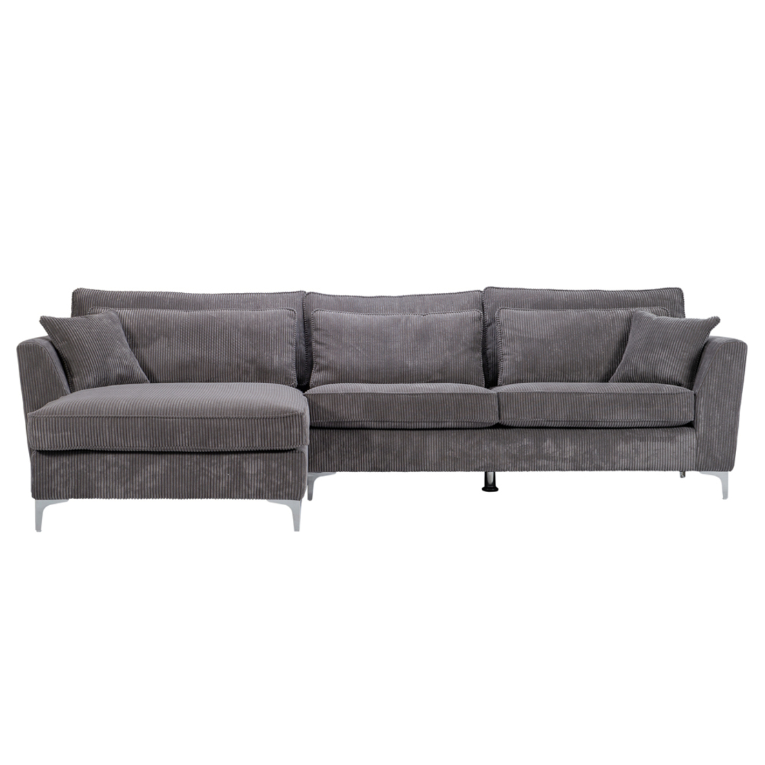 FOREVER SOFA CORNER LEFT EASY CLEAN FABRIC GREY E1 EU