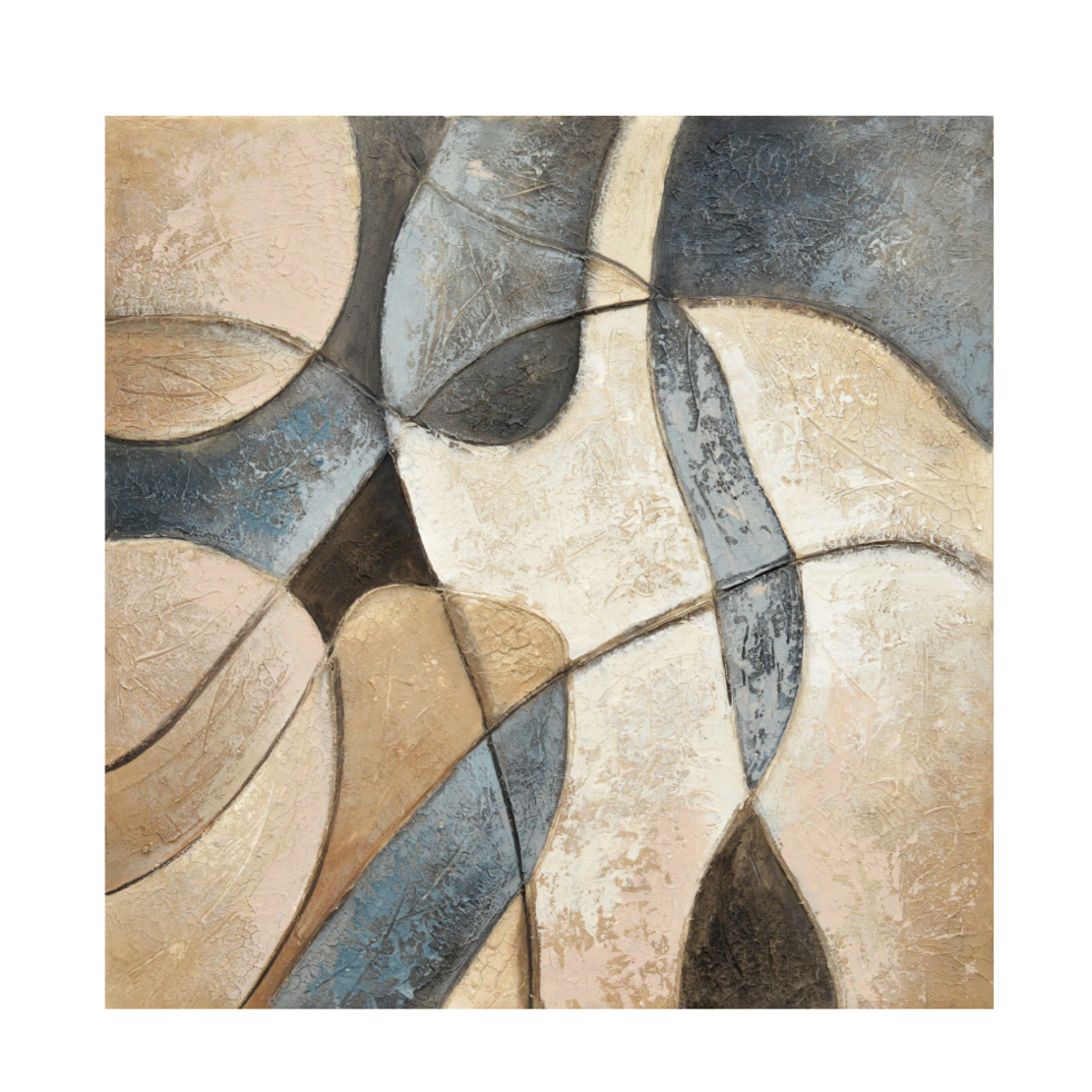 LANHAN 2 PAINTING CANVAS MULTICOLOR WOOD 80x80cmxH