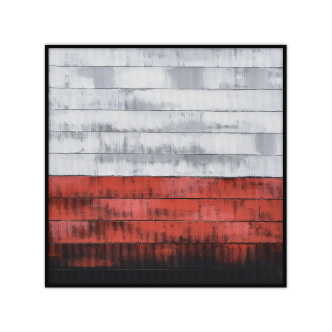 MURUS RED PAINTING CANVAS WOOD 82x82xH4,5cm PRC