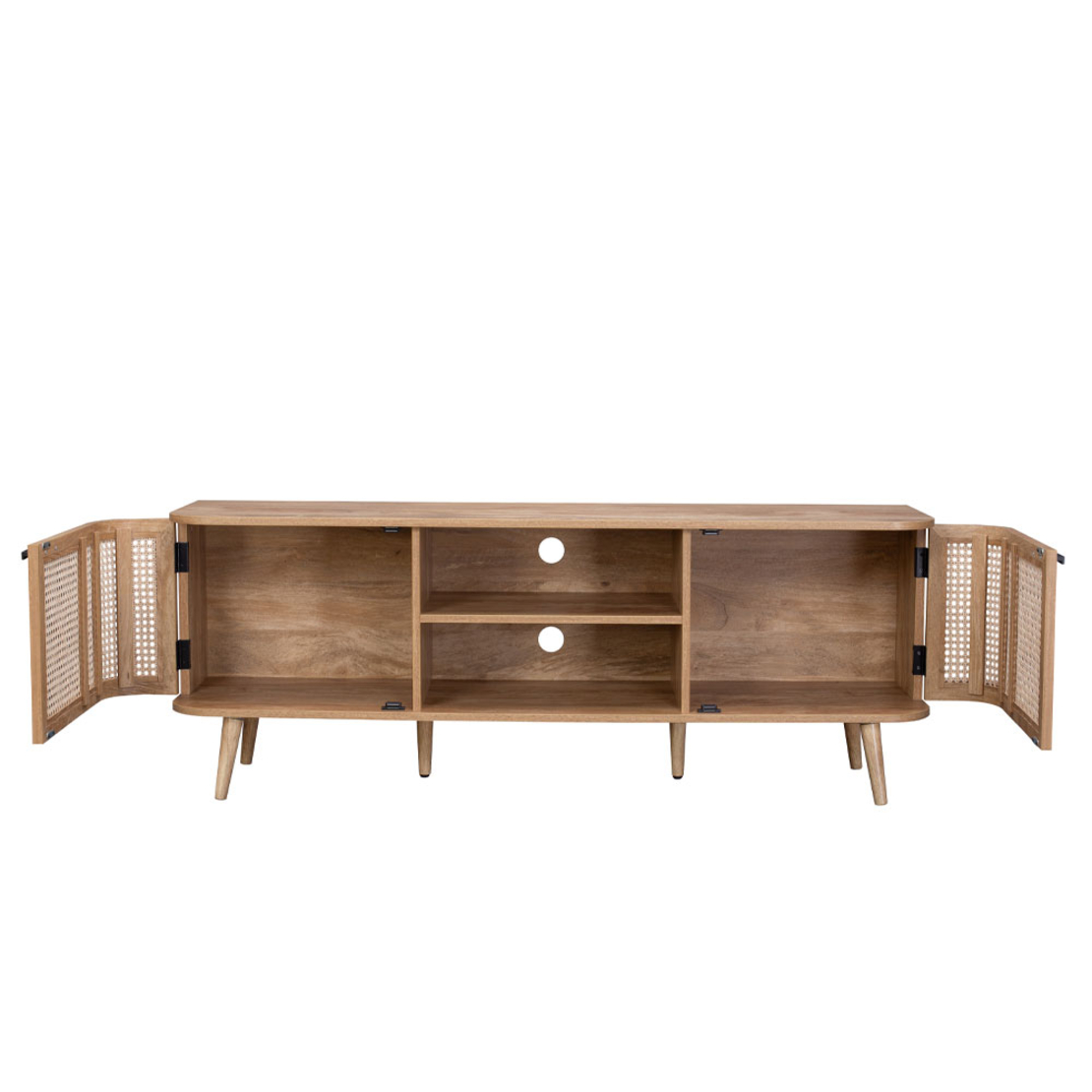 MONMARTE TV STAND CHIPBOARD WITH MELAMINE CARTA NATURAL 150x39xH56cm E1 PRC