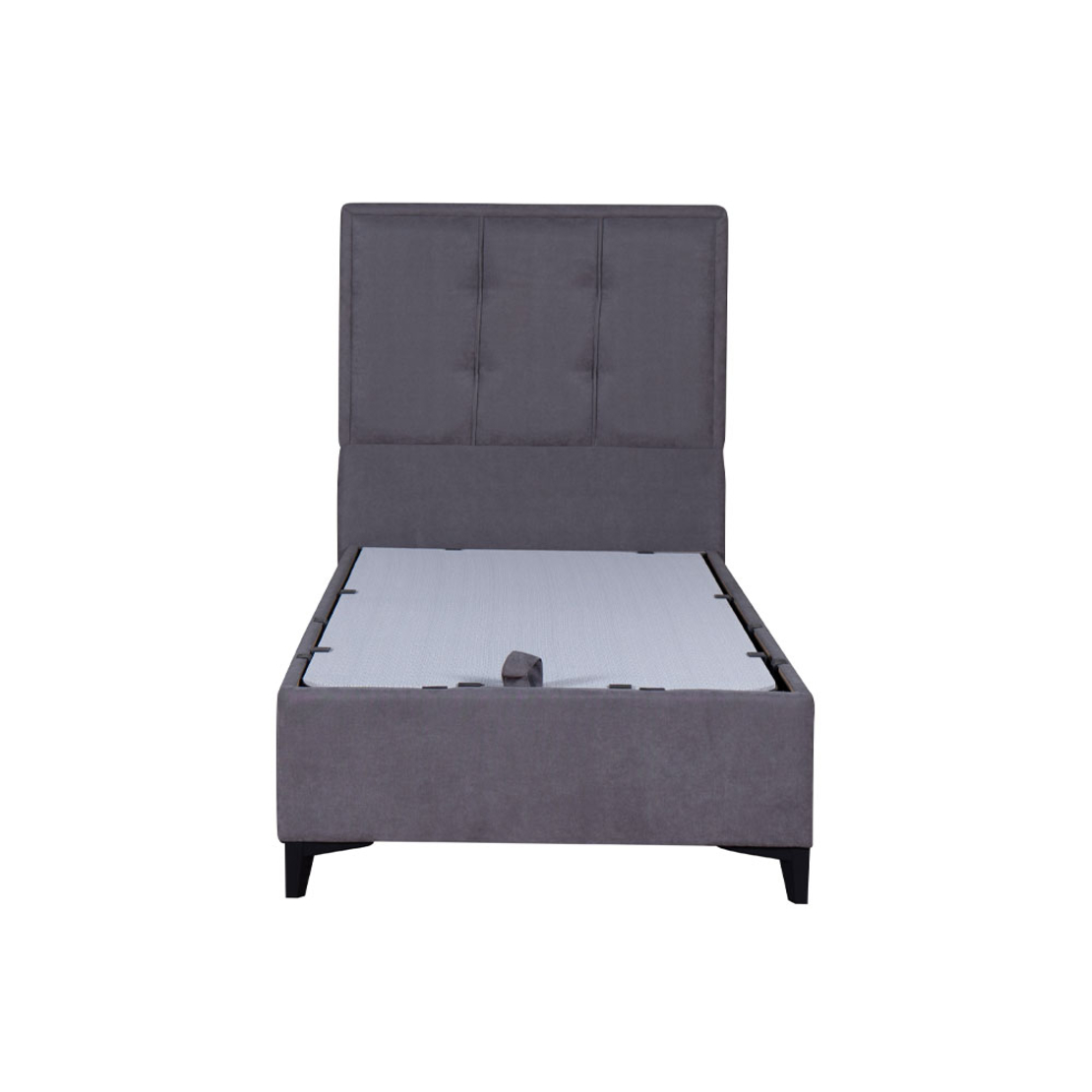 PIANO BED WITH STORAGE (FOR MATTRESS 90x200cm) FABRIC GREY 07-780 E1 TR