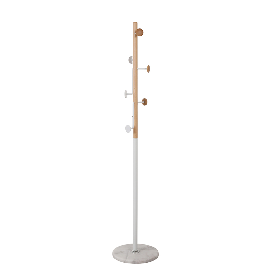 TREE COATRACK WOOD ΒΕΕCH NATURAL METAL WHITE E1 PRC