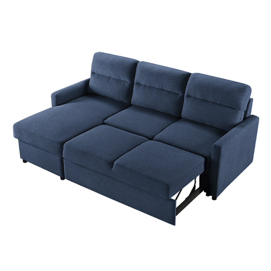 TUCAN SOFA BED REVERSABLE CORNER FABRIC BLUE E1 PRC