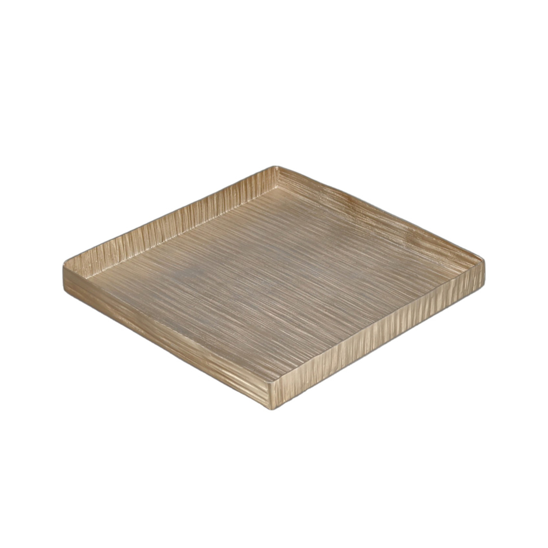 THREAD TRAY ALUMINIUM CHAMPAGNE 29,5x29,5xH3cm IN