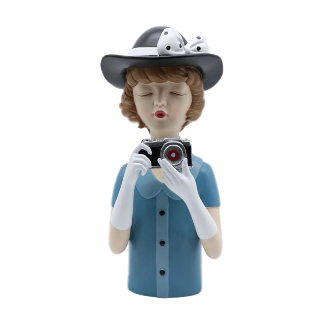TRAVEL GIRL 6 DECO POLYRESIN MULTICOLOR 14,5x14xH3