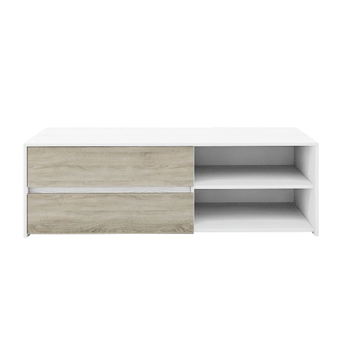 ALL DAY TV STAND MELAMINE GREY OAK WHITE OAK 140x47xH45cm E1 EU