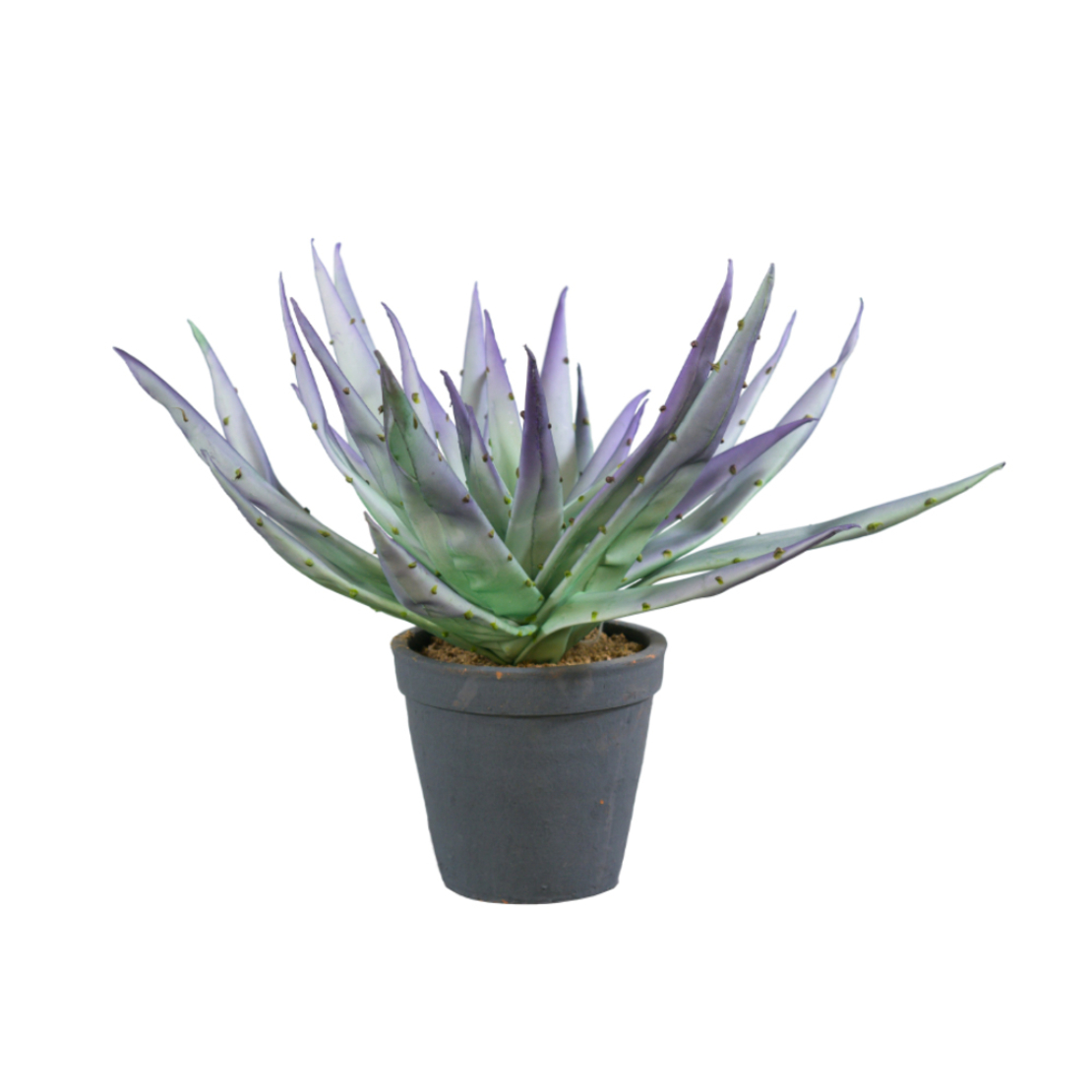 ALOE MAUVE ARTIFICIAL PLANT EVA FOAM CERAMIC PURPL
