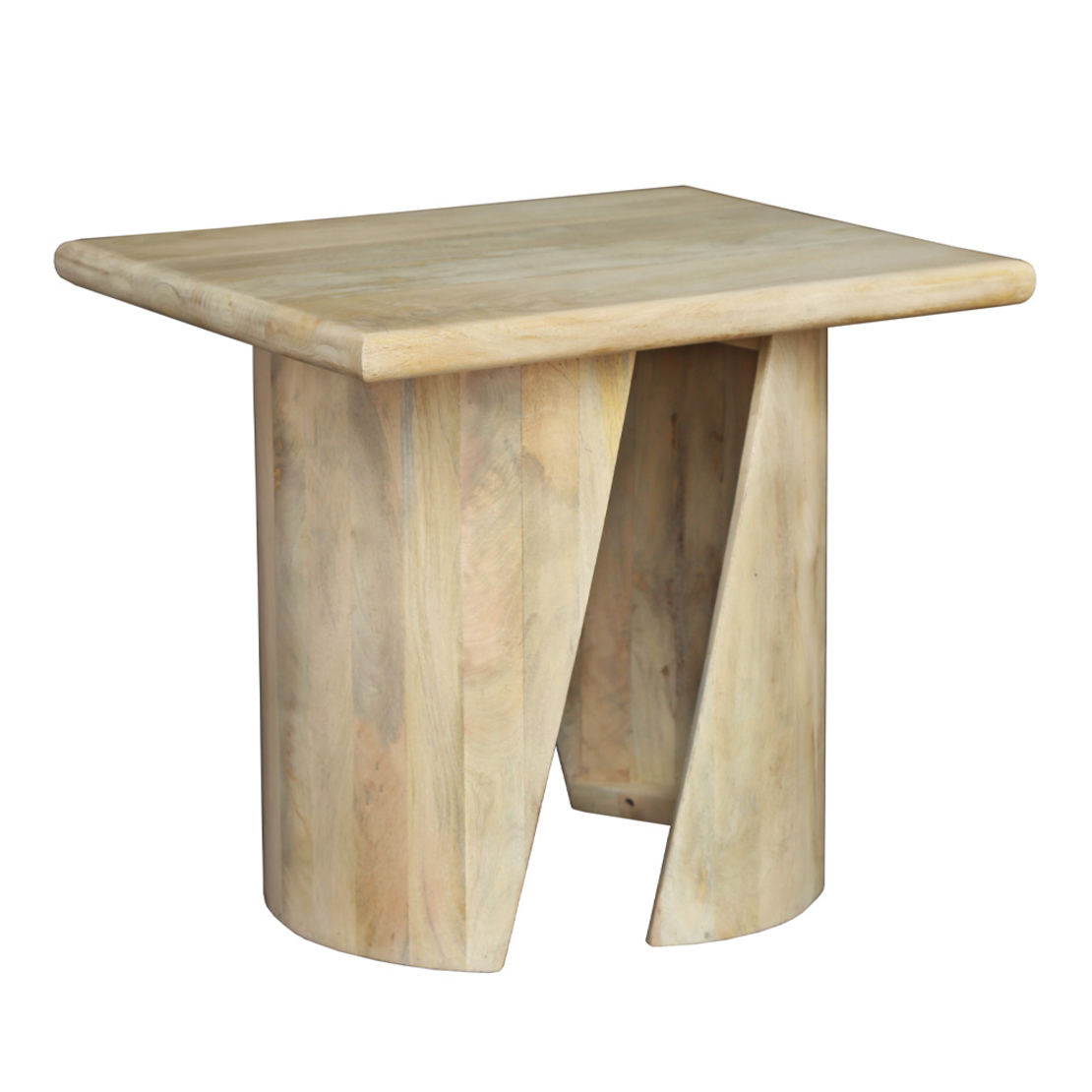 SPIRAL SIDE TABLE WOOD MANGO NATURAL 62,5x45xH52,5