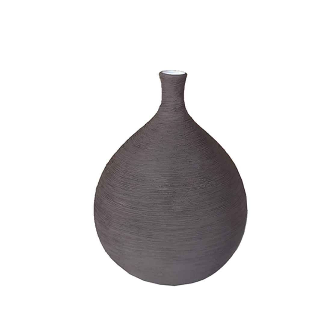 CURV VASE CERAMIC PURPLE D16,5xH21,5cm PRC