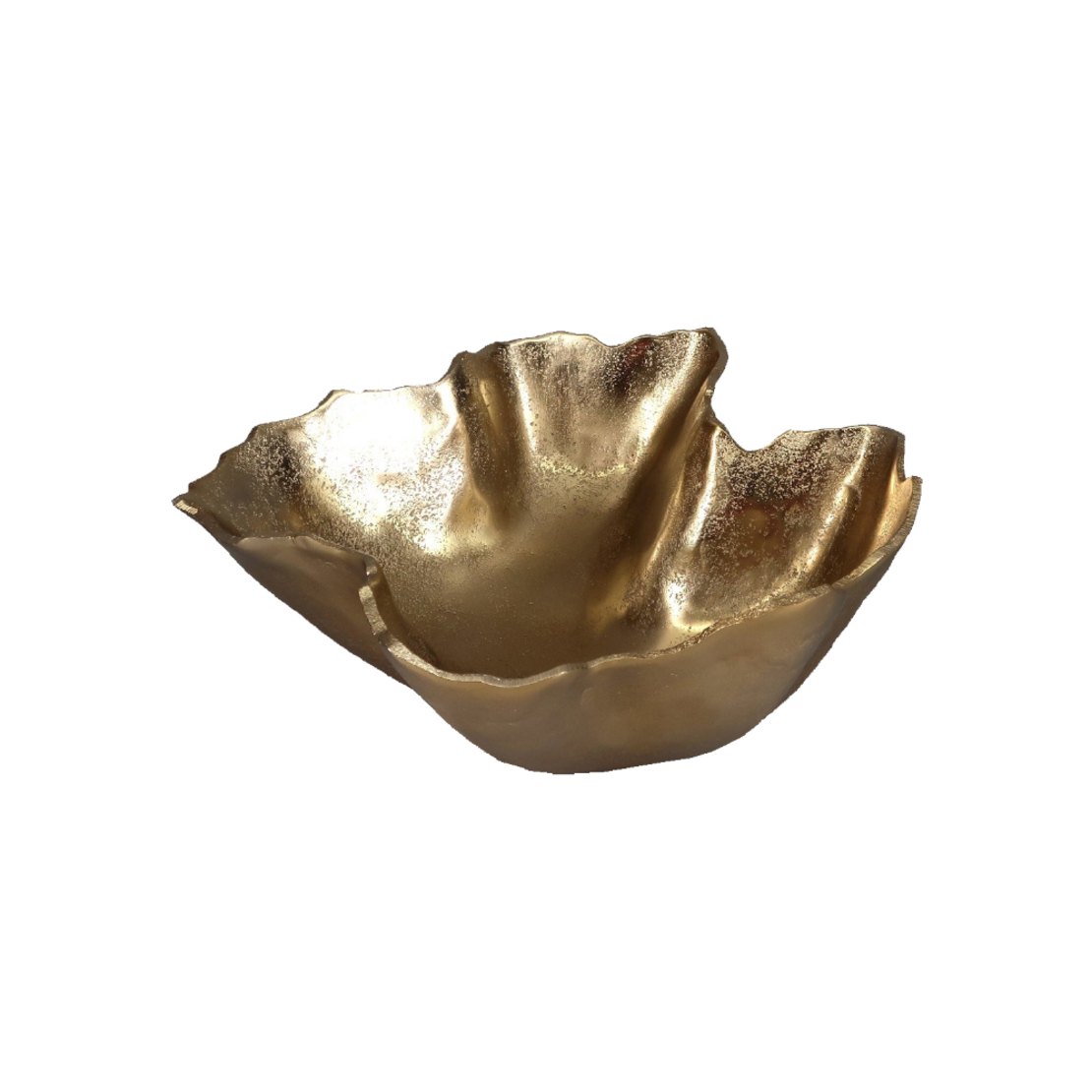 VAGOTT BOWL ALUMINIUM GOLD 34x32xH14cm IN