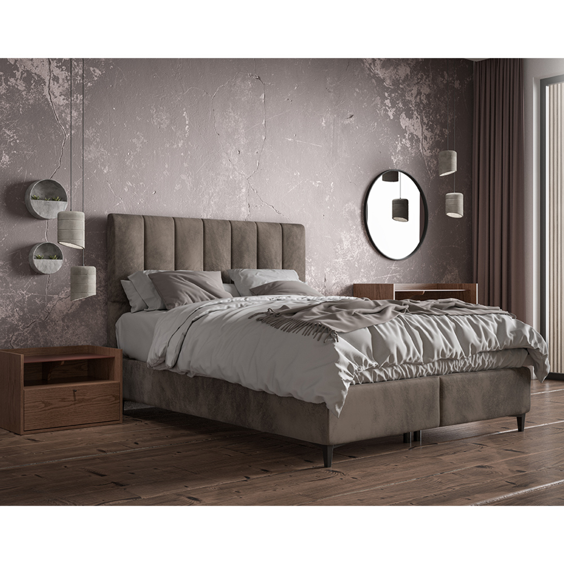MARSALA NIGHTSTAND 1DOOR 1SHELF MELAMINE WALNUT E1 TR
