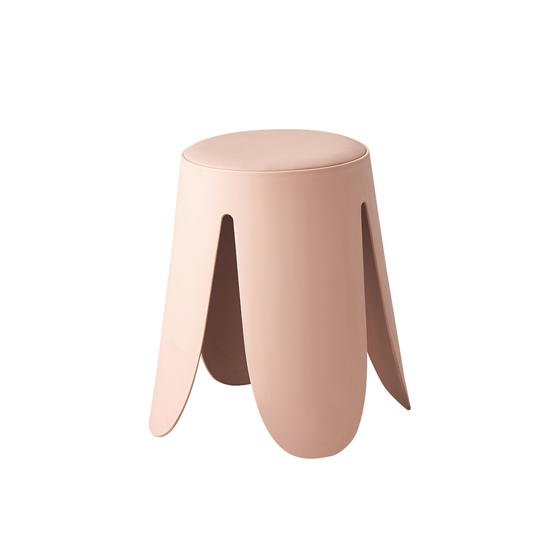 TULIP STOOL PP PINK FABRIC PRC