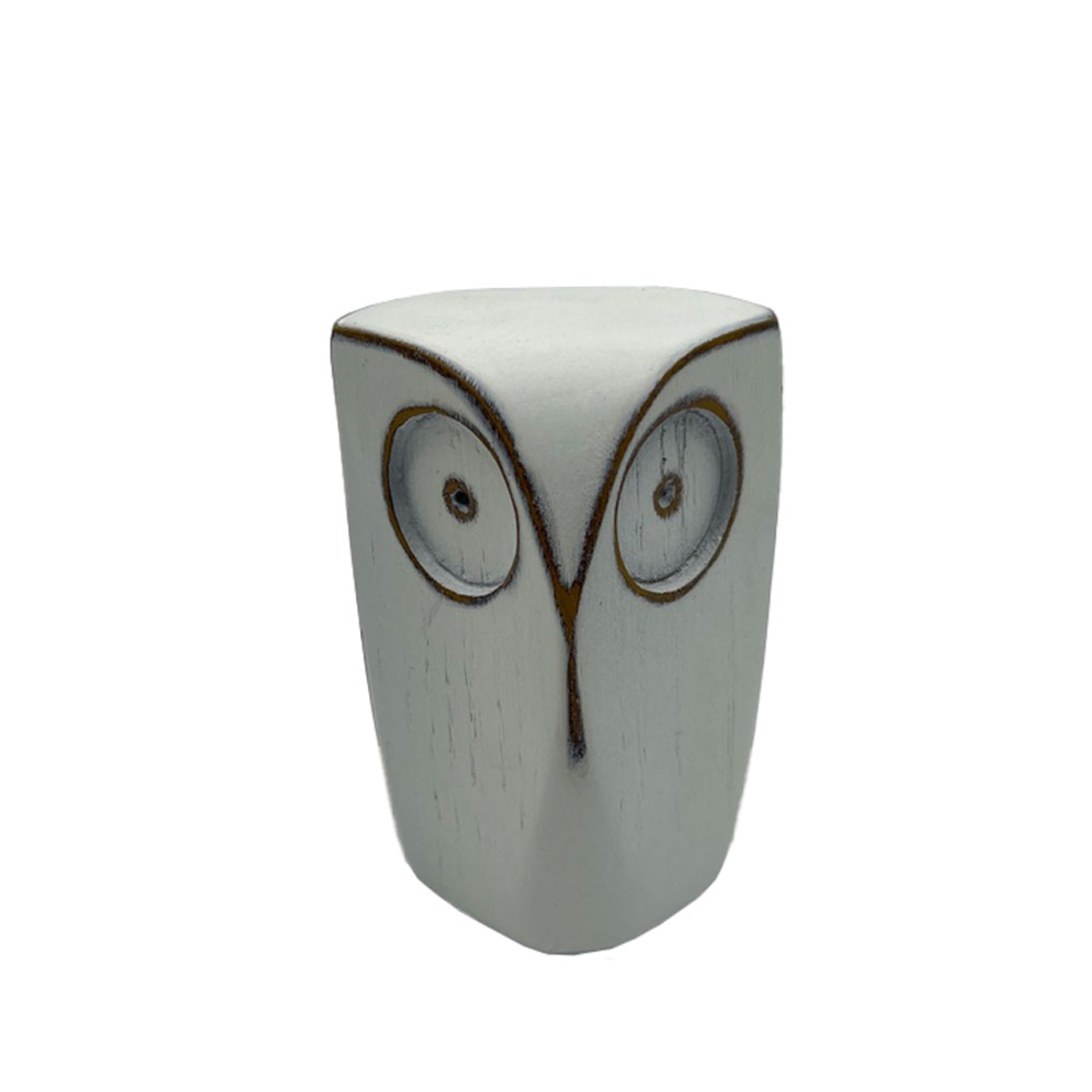 OWL S DECO OWL POLYRESIN WHITE 7x7xH9cm PRC