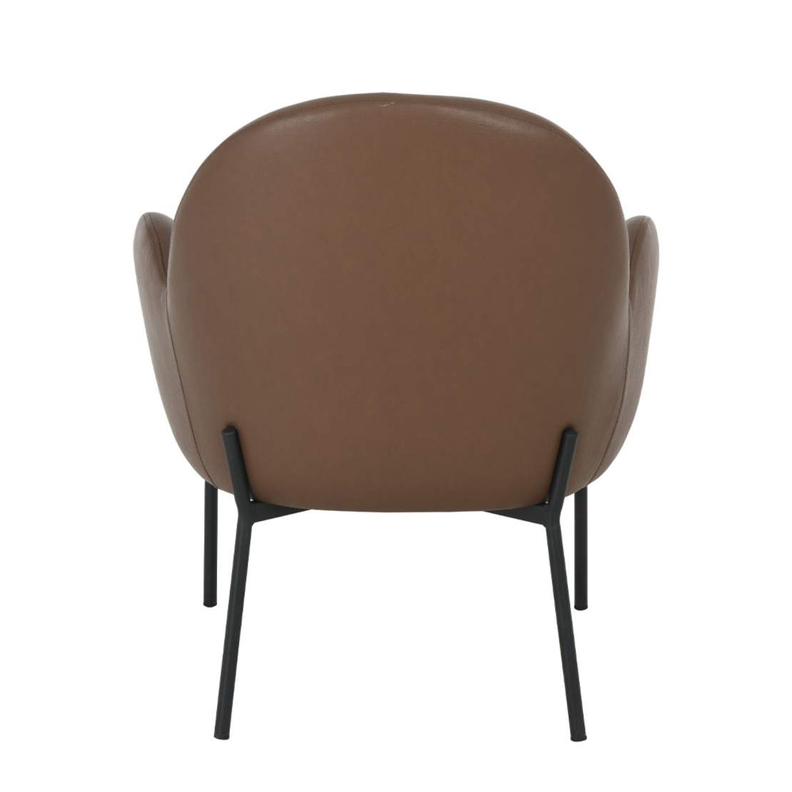 SCOTCH ARMCHAIR FABRIC BROWN METAL BLACK E1 PRC