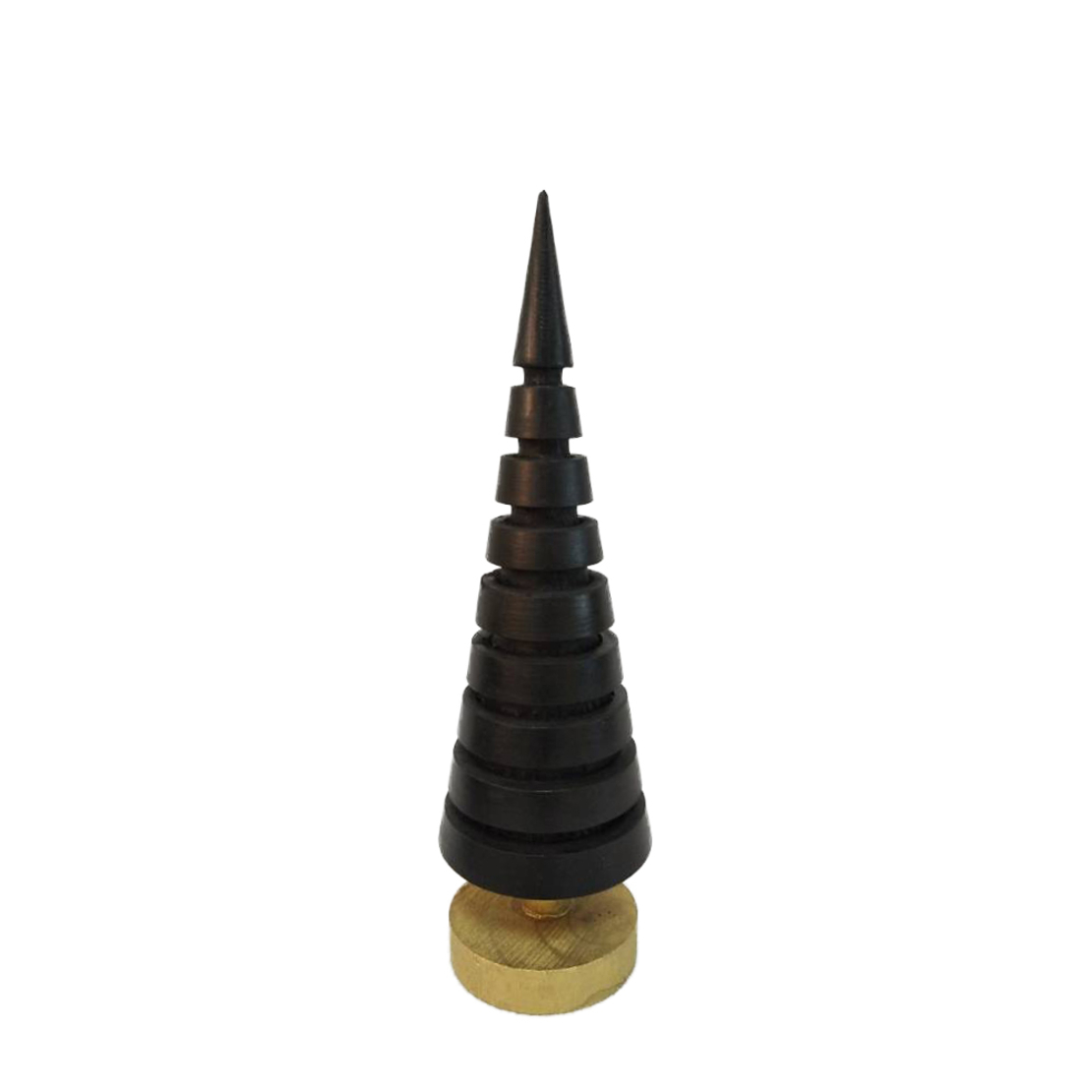 XMAS NIGHT 3 TREE MDF BLACK D6,5xH22cm PRC