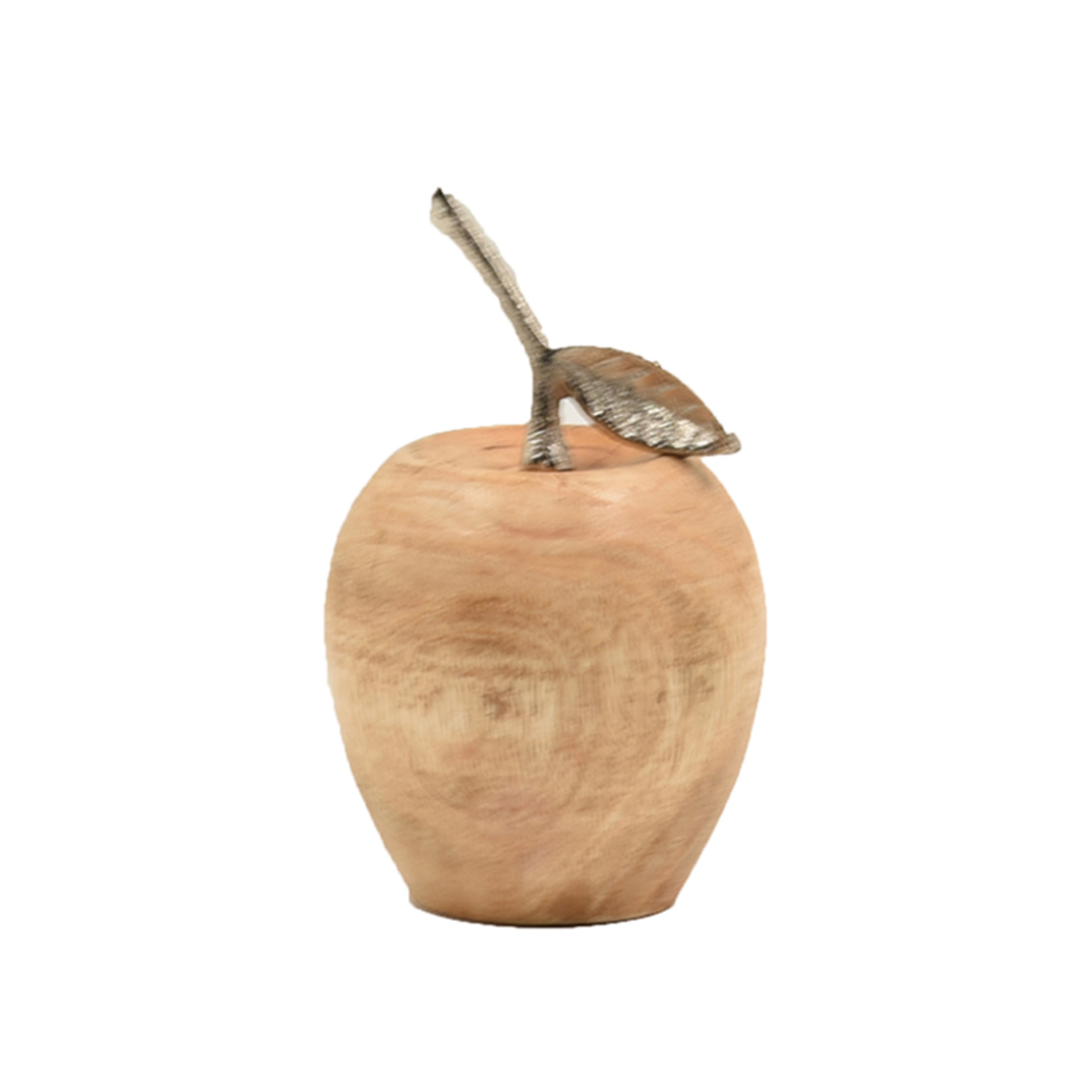 MALLO DECO APPLE WOOD MANGO NATURAL SILVER D14xH20