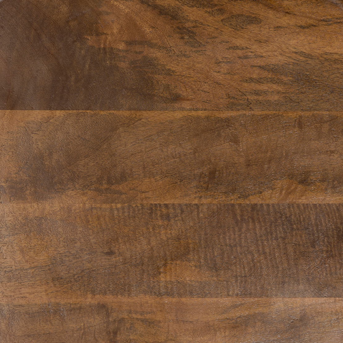PENCIL 60 COFFEE TABLE WOOD MANGO WALNUT METAL BLACK 60x60xH40cm IN