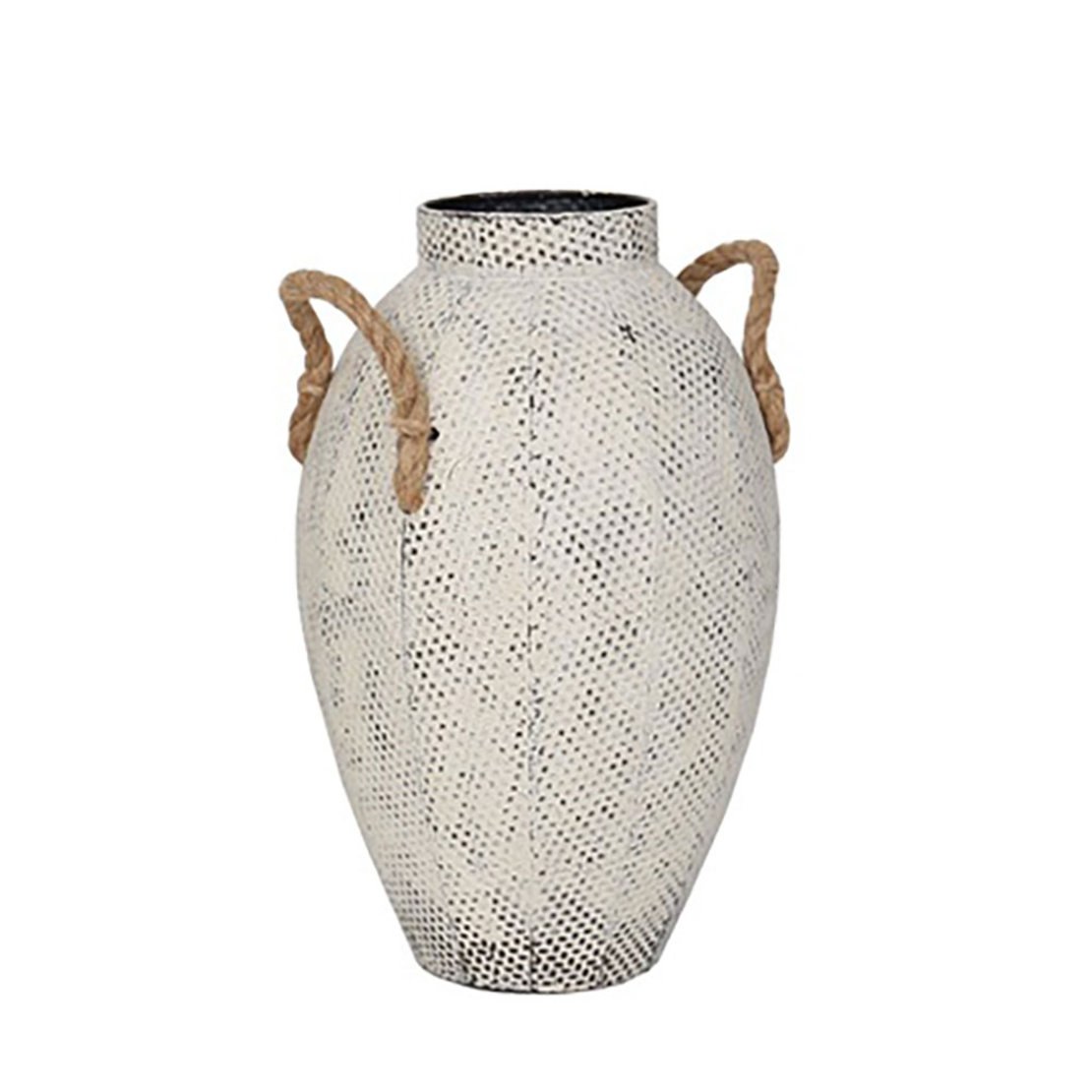 CUPI VASE METAL WHITE D20xH33cm PRC