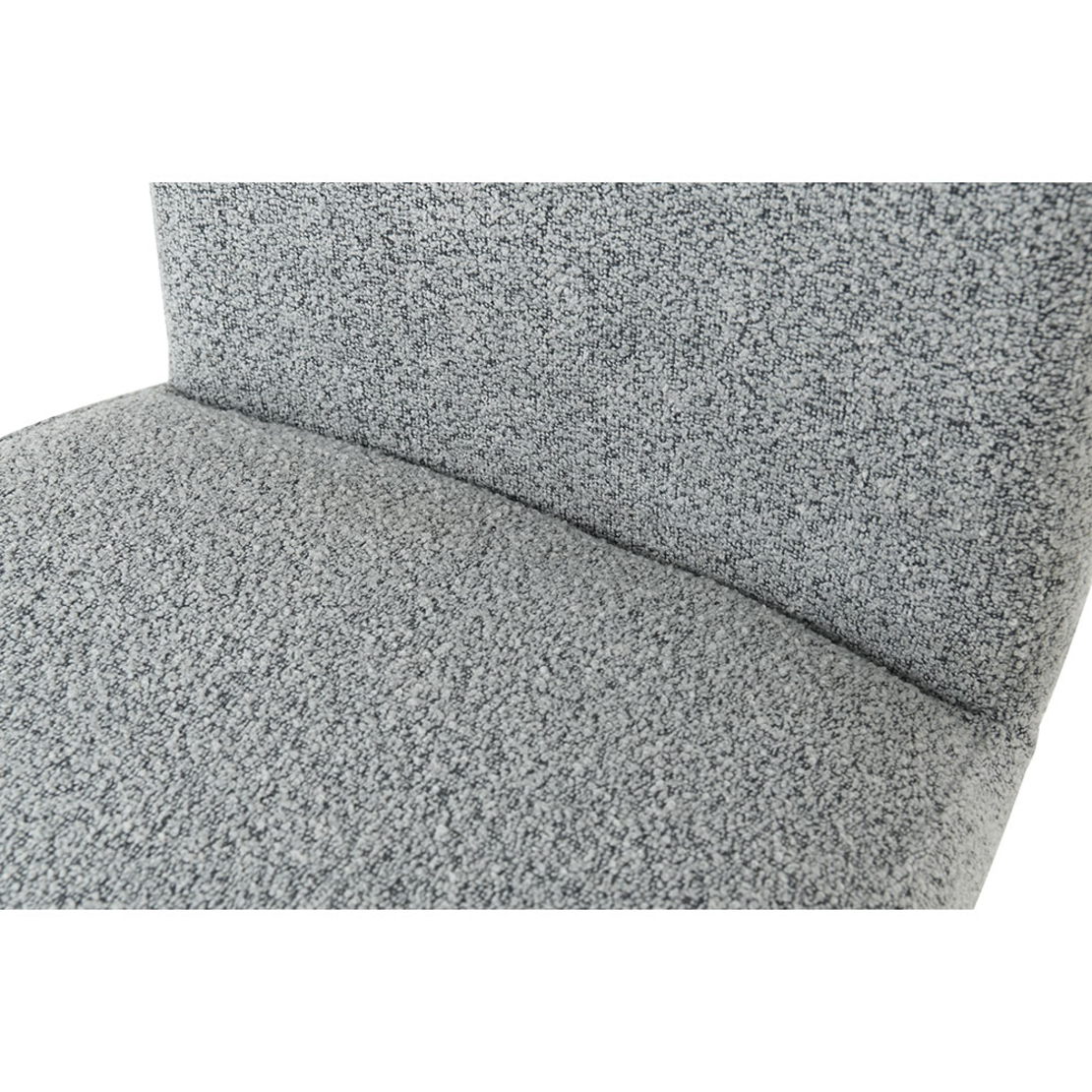 ARM CHAIR FABRIC GREY LIGHT METAL BLACK MAT E1 PRC