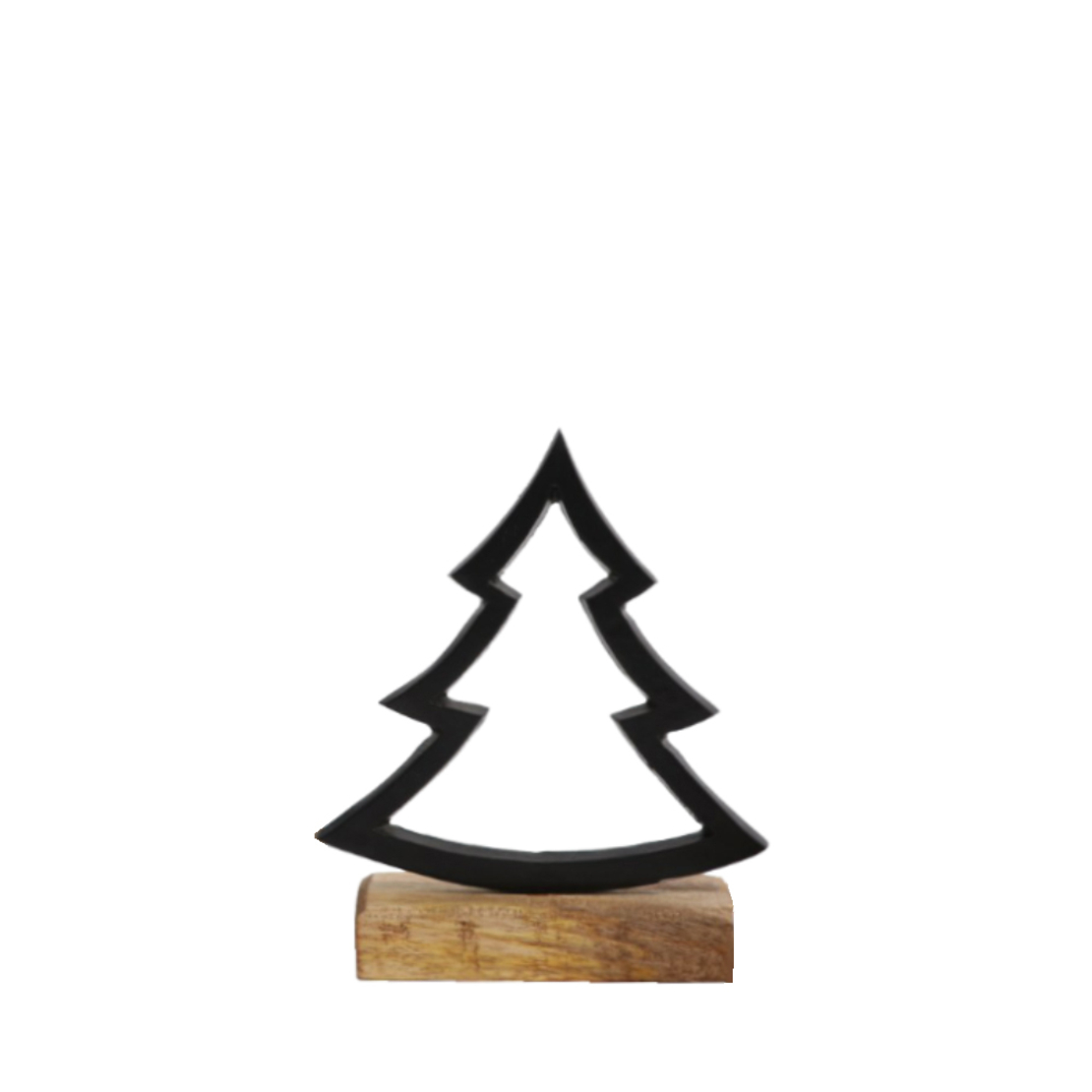 XMAS GOOSE TREE ALUMINIUM WOOD MANGO BLACK NATURAL