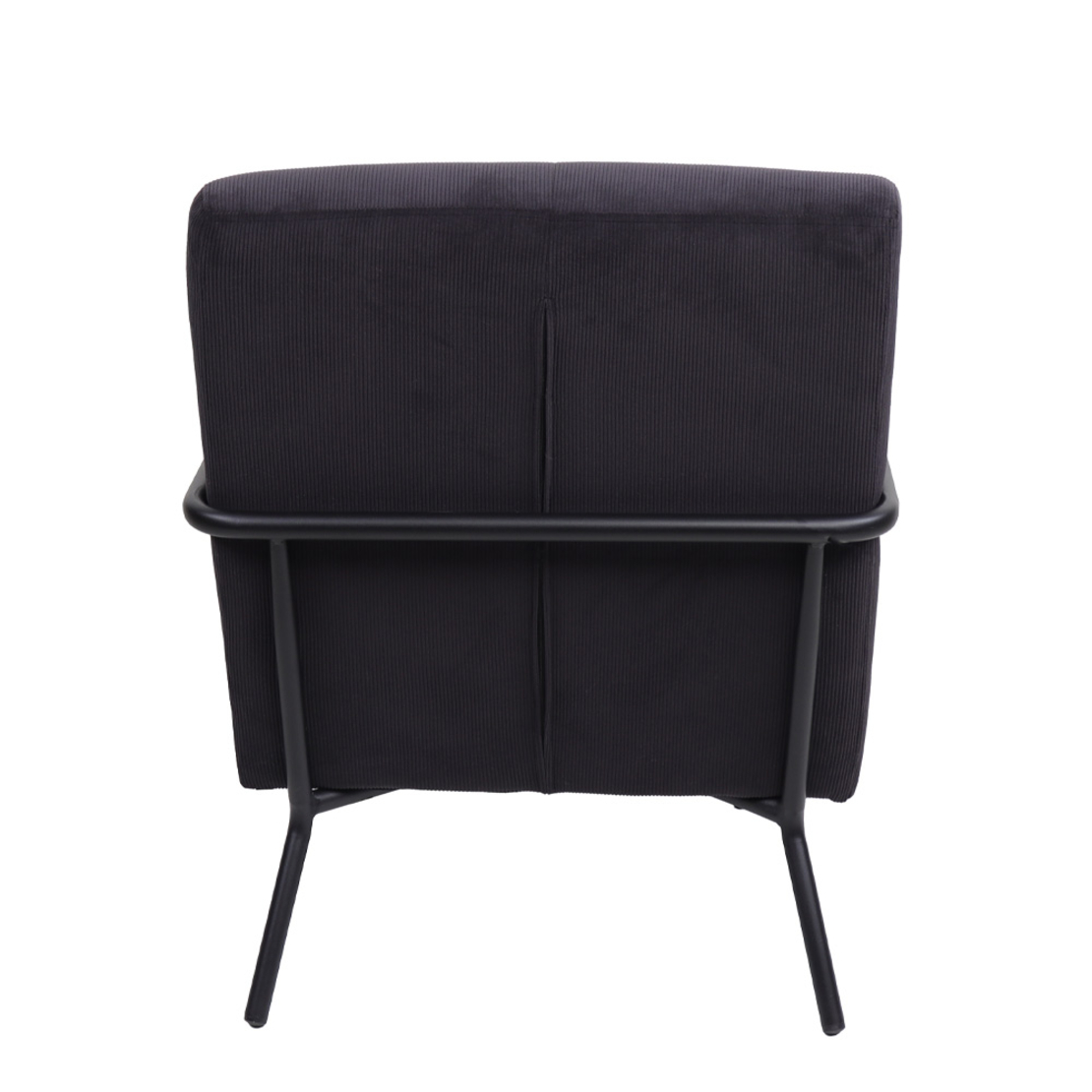 KIOTO ARMCHAIR FABRIC GREY DARK METAL BLACK PRC