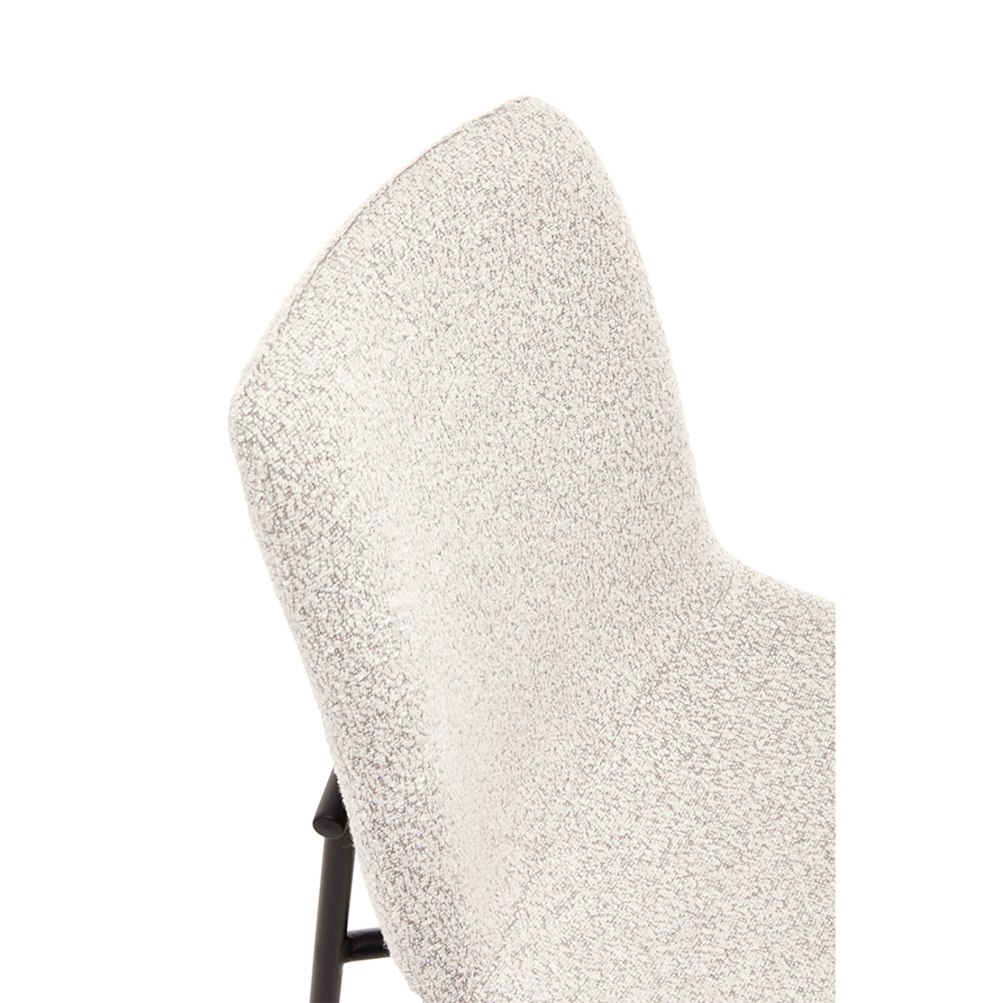 BRICK CHAIR FABRIC CREAM METAL BLACK E1 PRC