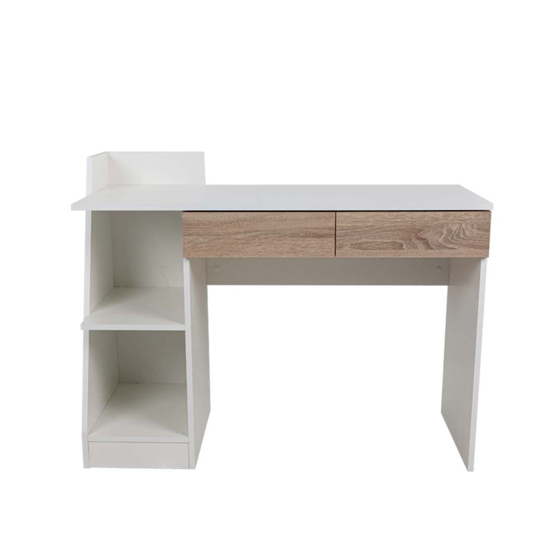 TRIGOT 2 DESK BOOKCASE MELAMINE SONOMA WHITE 110x50xH85cm E1 EU