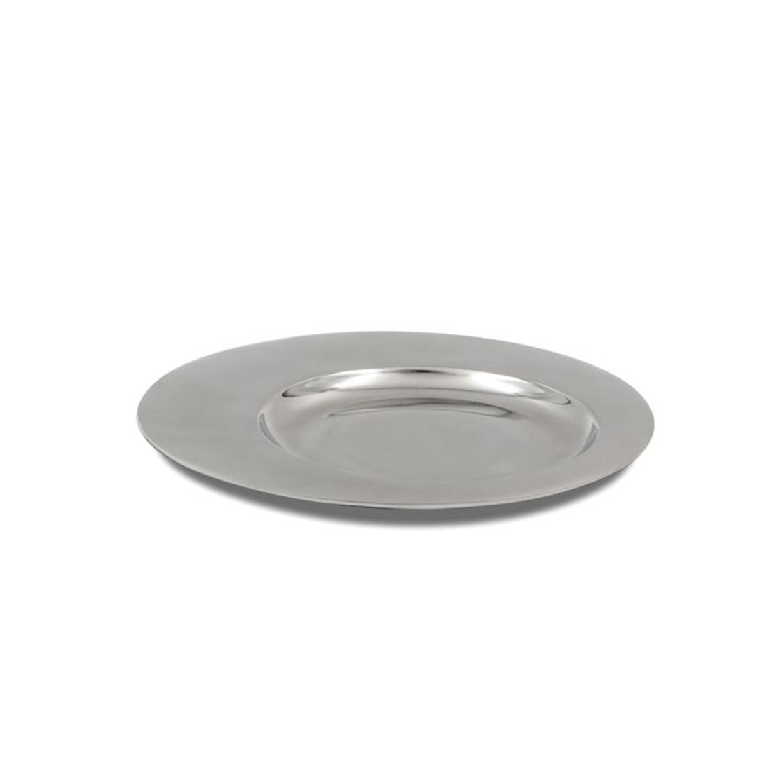STONE TRAY ALUMINIUM SILVER D29xH1cm IN
