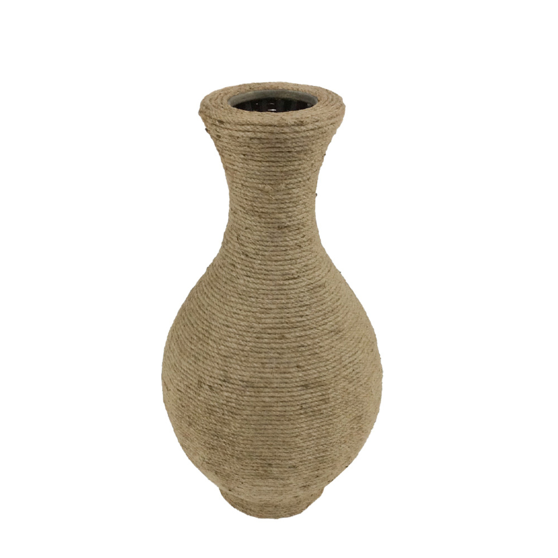 ROPE VASE 25x25x48 ROPE NATURAL PLYWOOD