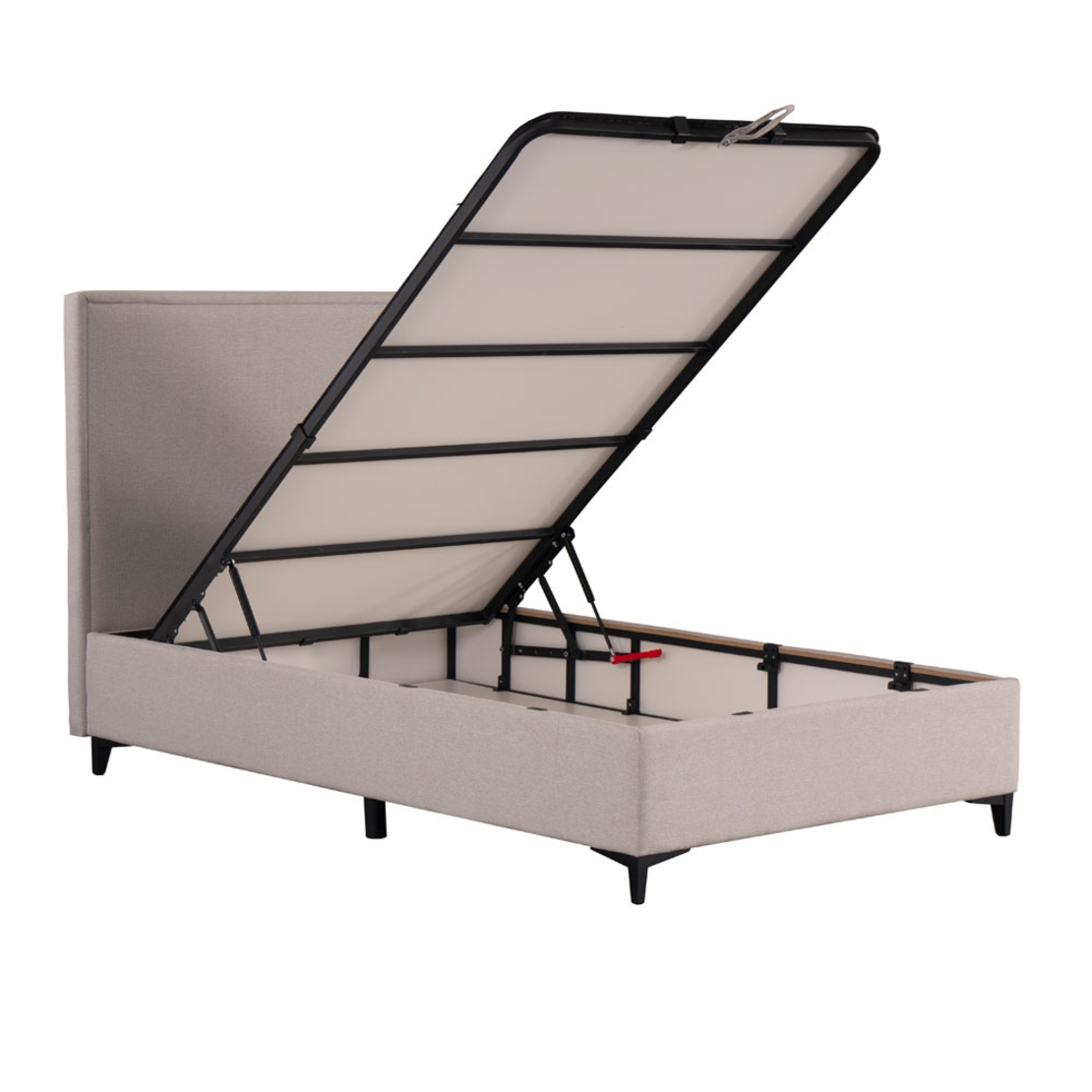 FRAME BED WITH STORAGE (FOR MATTRESS 120x200cm) ZAKAR LOOK BEIGE 16-854 E1 TR