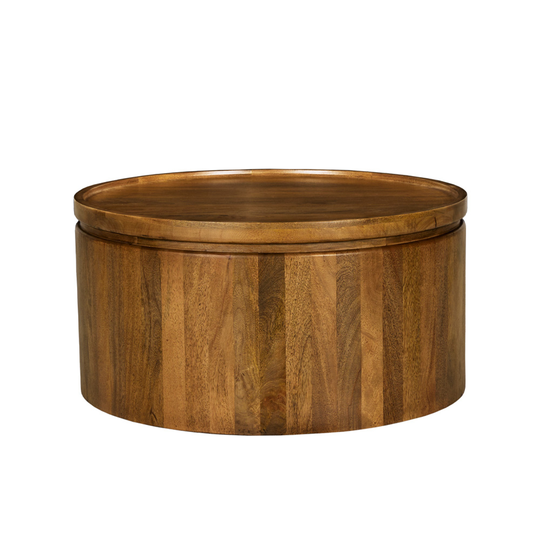 ARAB COFFEE TABLE WOOD MANGO WALNUT 80x80xH40cm IN