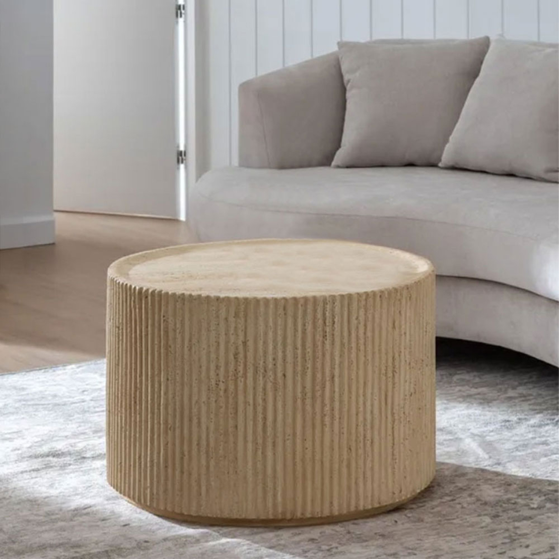 KION COFFEE TABLE MAGNESIUM OXIDE MgO BEIGE 67x67x