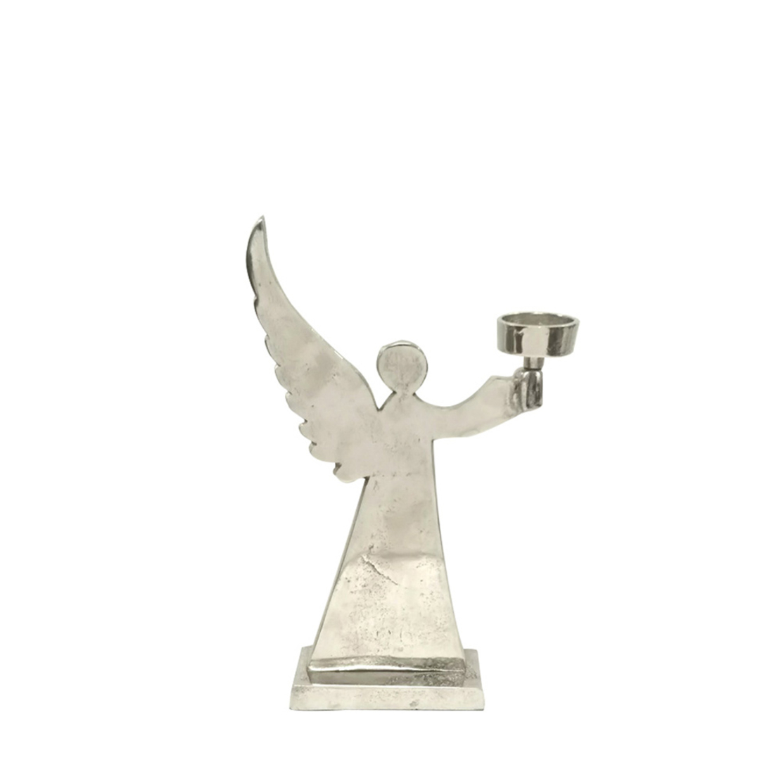 XMAS ARGENT ANGEL 5 DECO ALUMINIUM SILVER 16x5,5xH